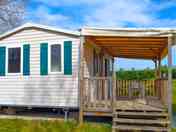 Covered decking for alfresco eating