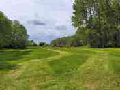 Mown camping meadow
