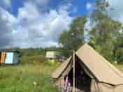 Our lovely bell tent (slept 4) (added by visitor 09 Aug 2021)