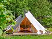 Bluebell Brook Camp bell tent exterior
