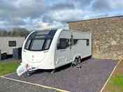 This is our electric hardstanding pitch All of our pitches have fresh water