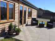 A terrace attached to one of the accomodations