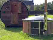 Hot tubs can be hired on site