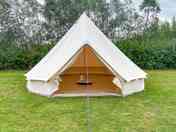 Unfurnished bell tent