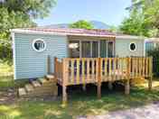 Exterior of the premium rental caravan