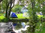 Riverside camping