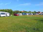 This pitch is half way up the field and a short walk to one of the fishing ponds.