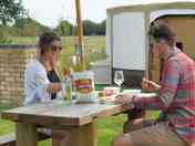 Enjoy alfresco dining outside your yurt (added by manager 28 May 2021)