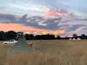 Sunset at Firle Camp (added by manager 10 Aug 2022)