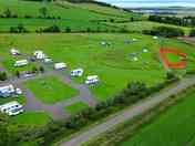 General view over non serviced grass pitches showing Lower Meadow