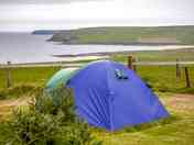 Sea view from the pitches