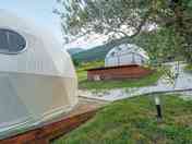 Outside of the domes