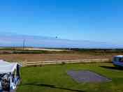 Centre pitch is accessed via grass, all other pitches you drive straight on