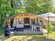 Front of the tent