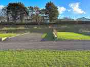 Grass and gravel pitch