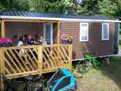 Static caravan exterior