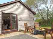 Private garden at Cherry Tree Lodge