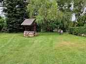 Grass tent pitch area