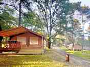 Exterior of safari tent