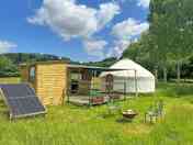 Yurt with outdoor space and facilities