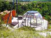 The dome and its private terrace