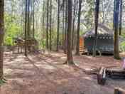 Yurt and outdoor kitchen
