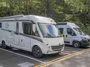 Non-serviced pitches in unallocated car parking spaces