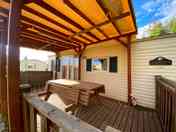 Static caravan exterior