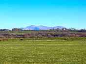 View of Snowdonia from the site