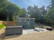 Shepherd's hut exterior