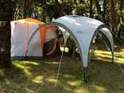 Tent among the trees
