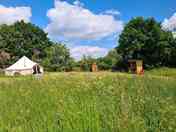 Private extra large pitches and bell tents