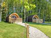 Pods with gravel paths