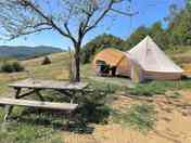 Space around the tipi