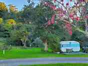 Small caravan exterior and surroundings