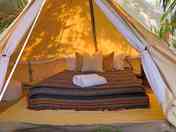 Bell tent interior