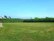 Sheltered pitches on the camping field