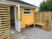 Little Kings chalet - outside seating area