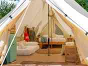 Emperador bell tent interior (added by manager 21 Aug 2023)