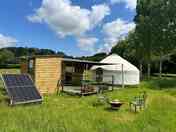 Yurt with outdoor space and facilities