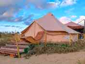 Bell tent exterior
