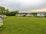 Spacious site with 17 grass pitches. All have wifi and electric hook-up
