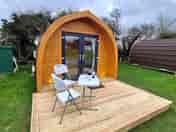 Glamping pod exterior with decking (added by manager 02 Mar 2022)