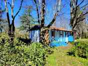 Lodge in leafy grounds