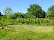 Non-electric grass tent pitch