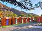 General view of the small cabins