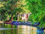 Caravans by the lake