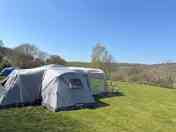 Spacious tent pitches