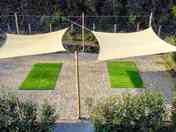 Canopies over the pitches
