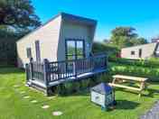 Outside pod decking